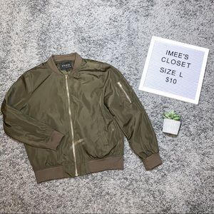 Army Green Bomber Jacket
